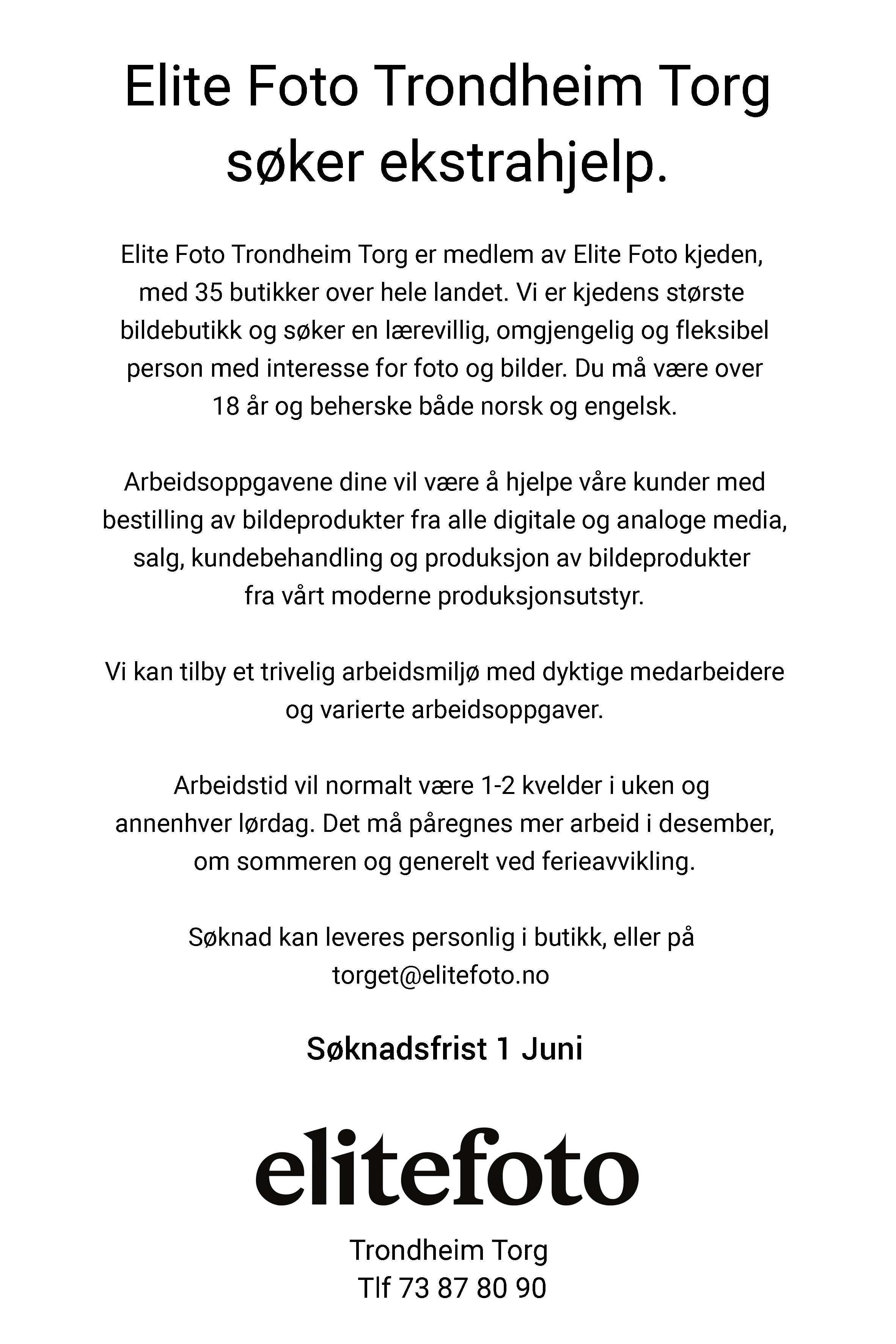 Ekstrahjelp Elite Foto