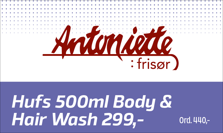 Antoinette: Hufs 500ml Body & Hair Wash 299,- 