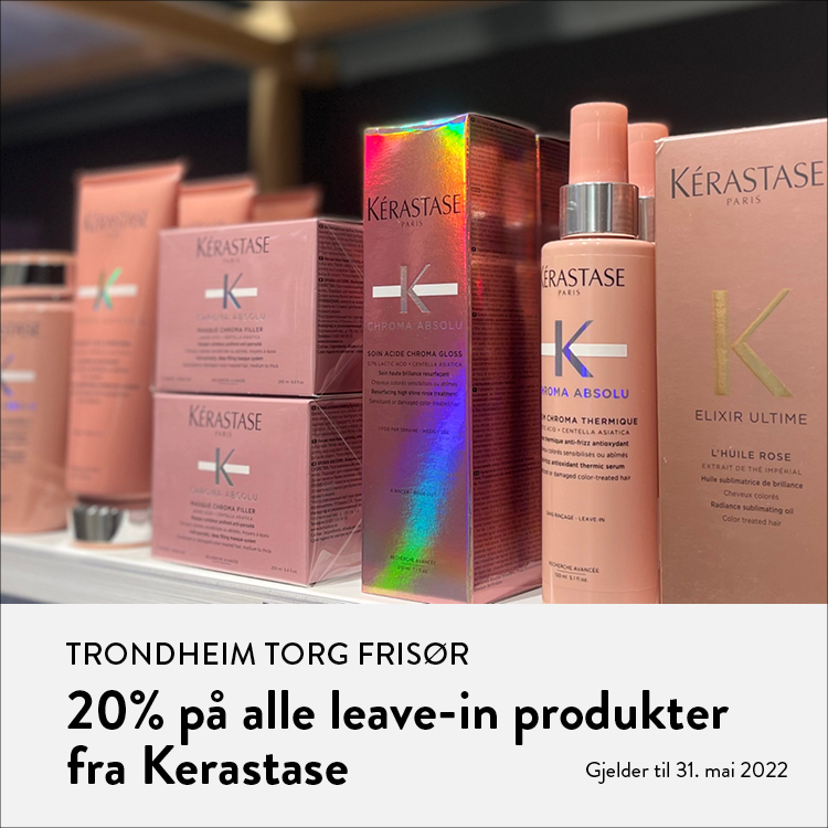 Trondheim Torg Frisør: 20% på alle leave-in produkter fra Kerastase