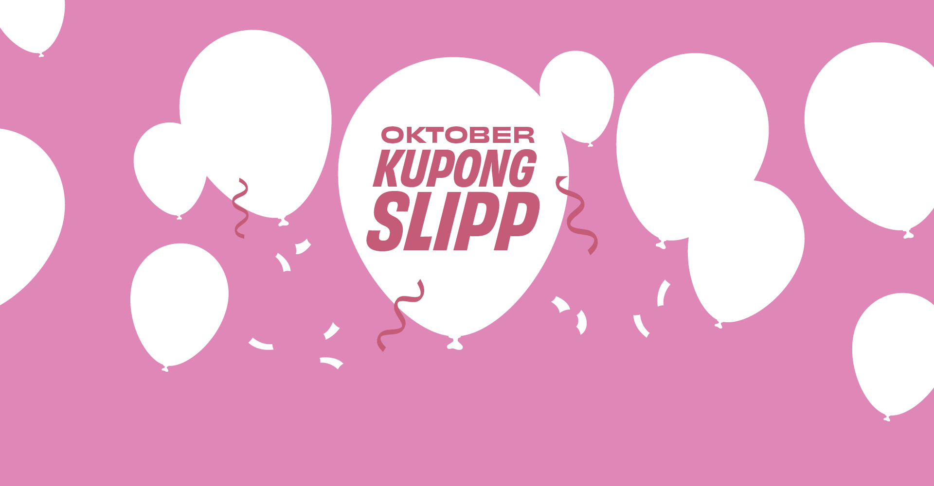 Kupongtilbud i appen fra 1. oktober