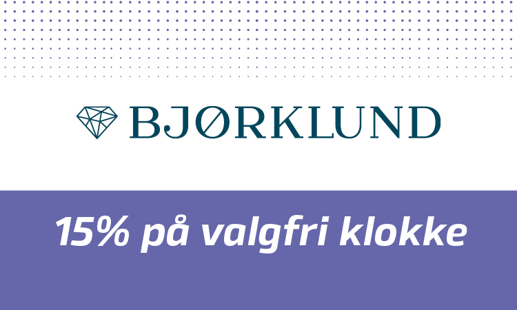 Bjørklund: 20% på valgfri klokke